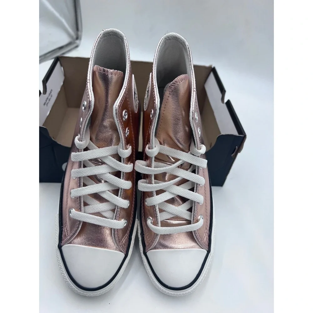 Converse Chuck Taylor All Star Hi Rose Gold Metallic Kids Sneakers A11792C 5